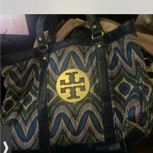 Tory Burch Multicolor Zigzag Tote